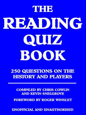 cover image of The Reading Quiz Book